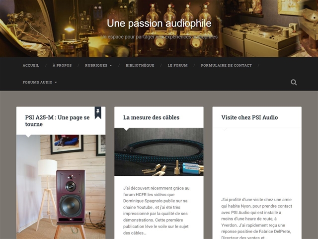 Une passion audiophile