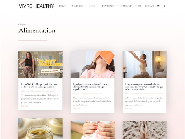 Vivre Healthy : Alimentation