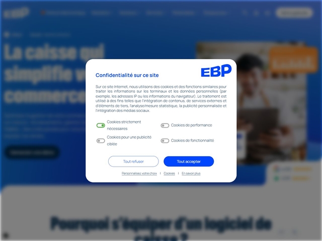 EBP : Logiciel de caisse