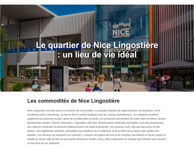 Centre commercial Nice Lingostière