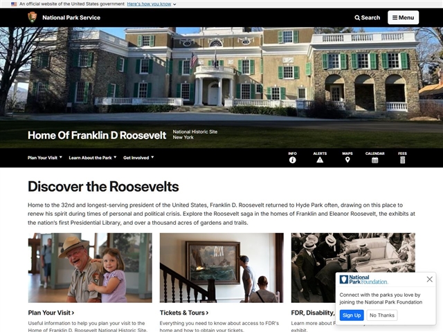 Site historique de la maison de Franklin D. Roosevelt