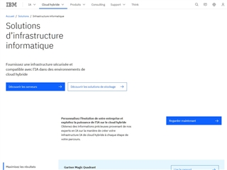 IBM : Serveurs & stockage