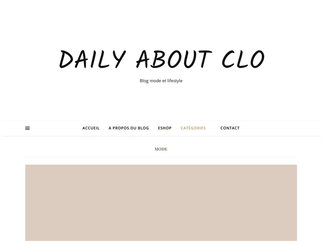 Daily about Clo : Mode