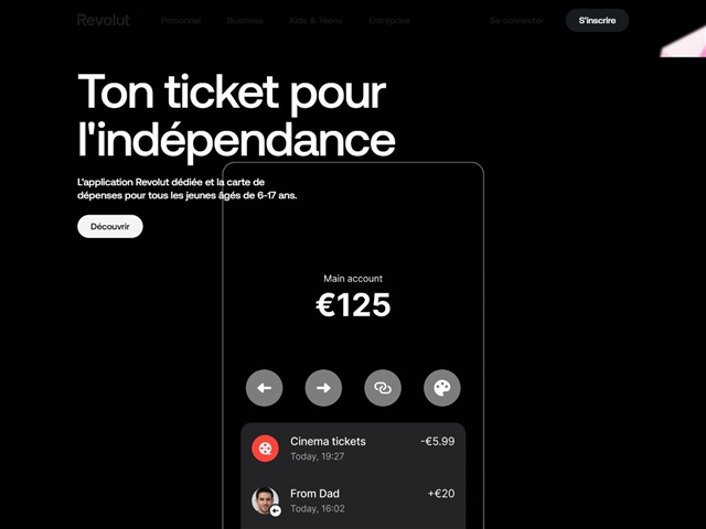 Revolut :  Revolut Moins de 18 ans