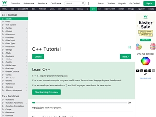  W3School : C++ Tutorial