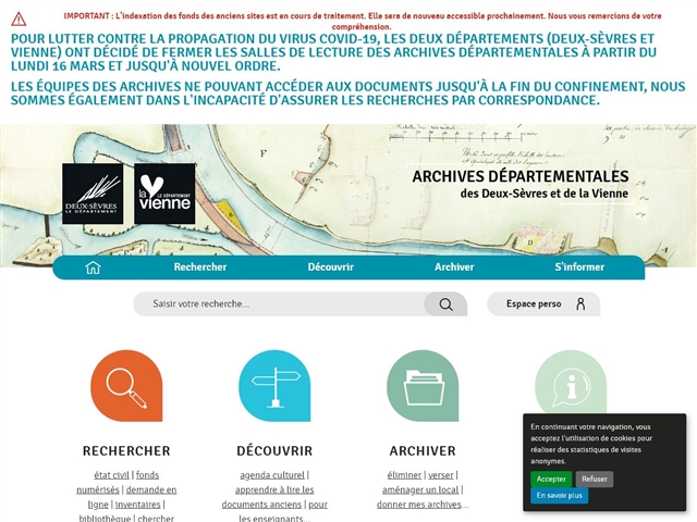 Archives Départementales De La Vienne En Ligne