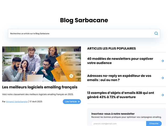Sarbacane : Blog