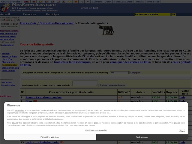 MesExercices.com : Latin