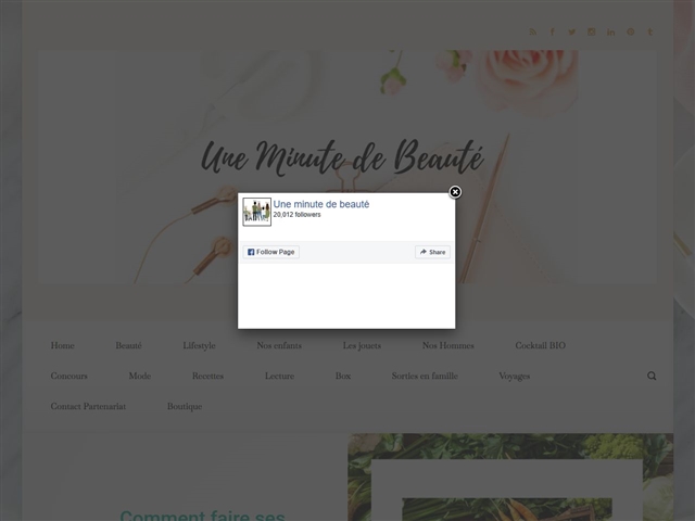 Une Minute de Beauté