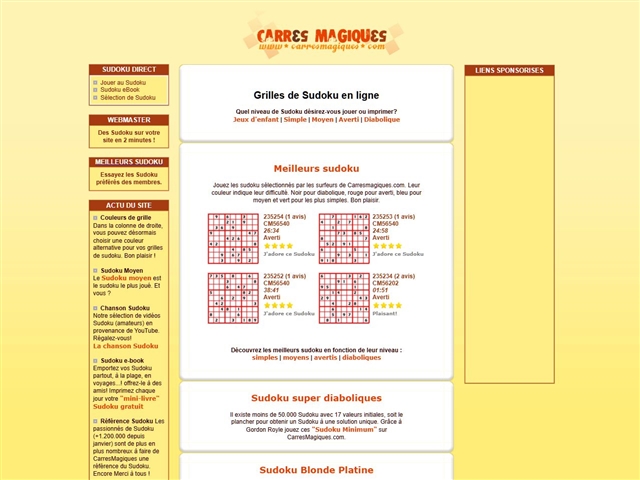 Carrés magiques