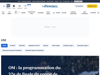 La Provence : OM à la Une