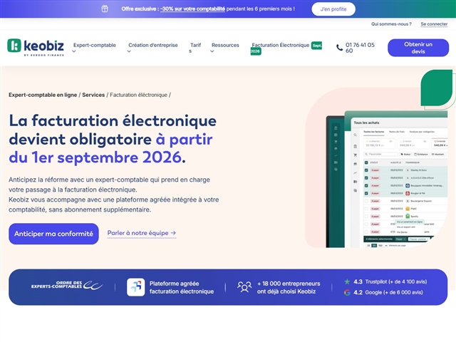 Keobiz : Facturation électronique