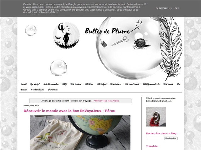Bulles de Plume : Voyage