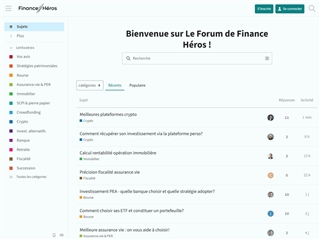 Finance Héros : Forum Finance