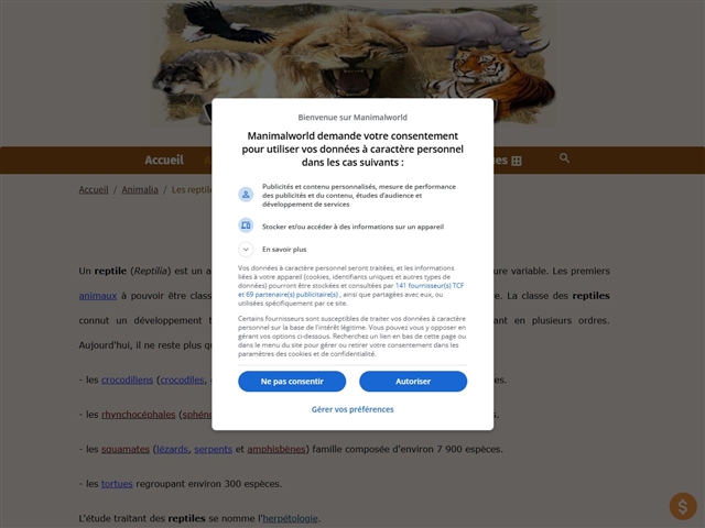 Manimalworld : Reptiles