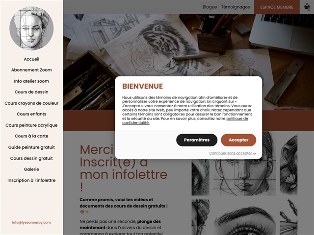 Lyse-Anne Roy : Cours de desssin gratuits