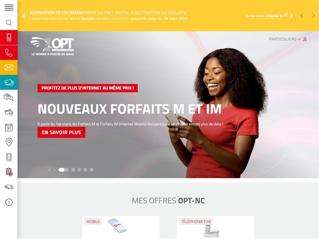 Nouvelle-Calédonie : Office des Postes et Télécommunications
