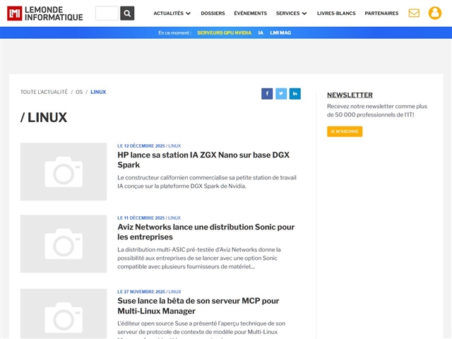 Le Monde Informatique : Linux