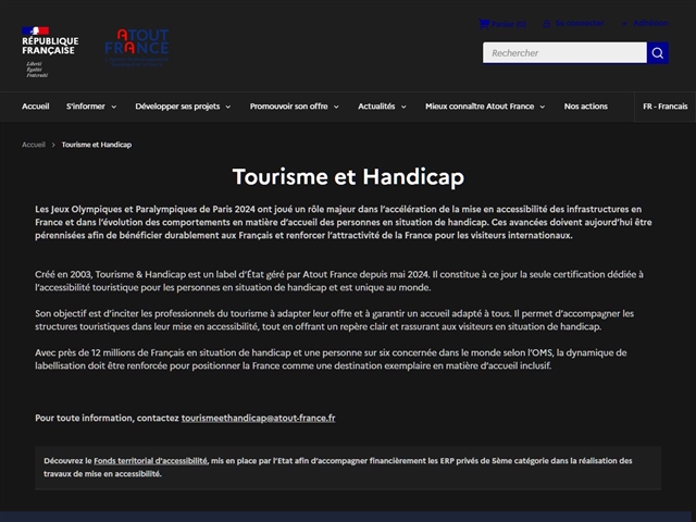Tourisme & Handicap - Lieux Labellisés et Accessibles