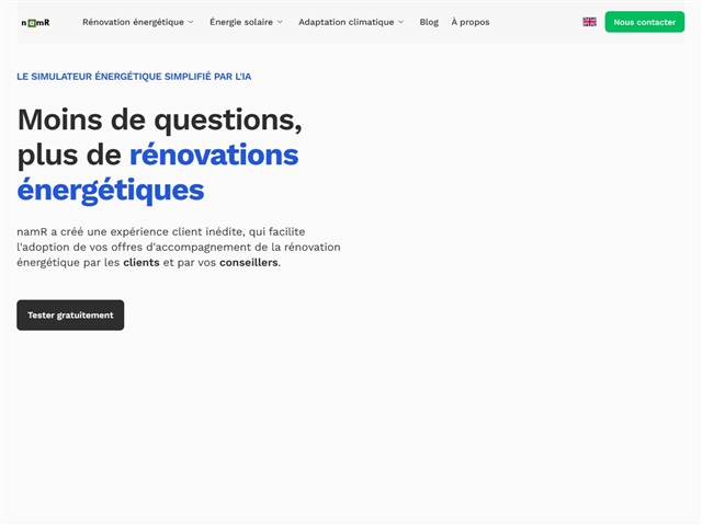 namR : Simulateur de rénovation énergétique