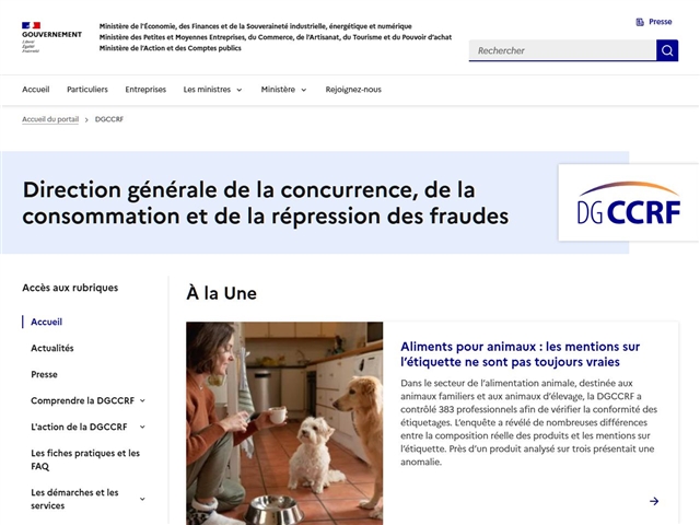 Direction Générale de la Concurrence, de la Consommation et de la Répression des Fraudes (DGCCRF)