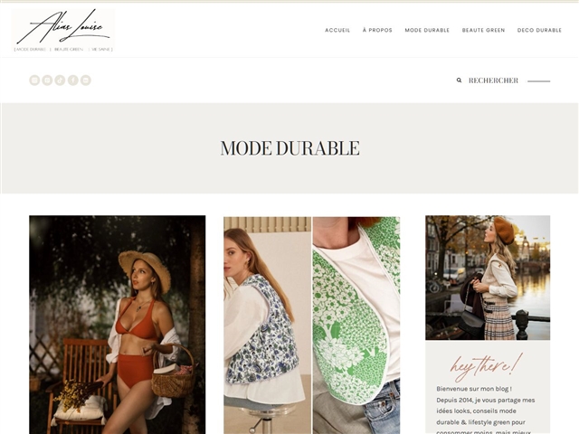 Alias Louise : Mode durable