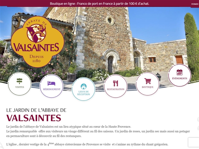 Abbaye de Valsaintes - Roseraie et Jardin