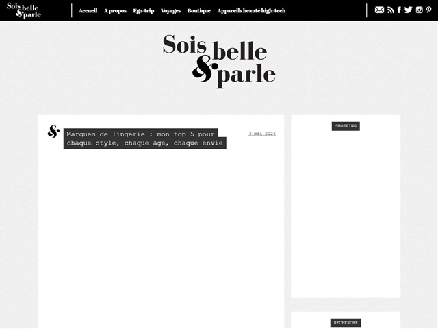 Sois Belle et Parle