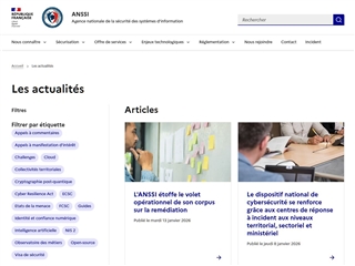 ANSSI : Actualités