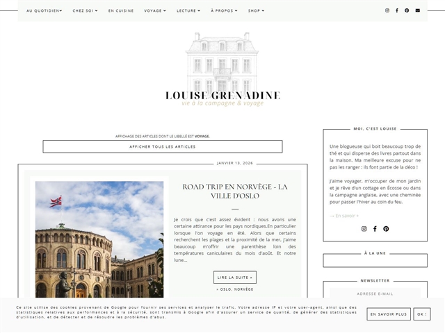 Louise Grenadine : Voyages