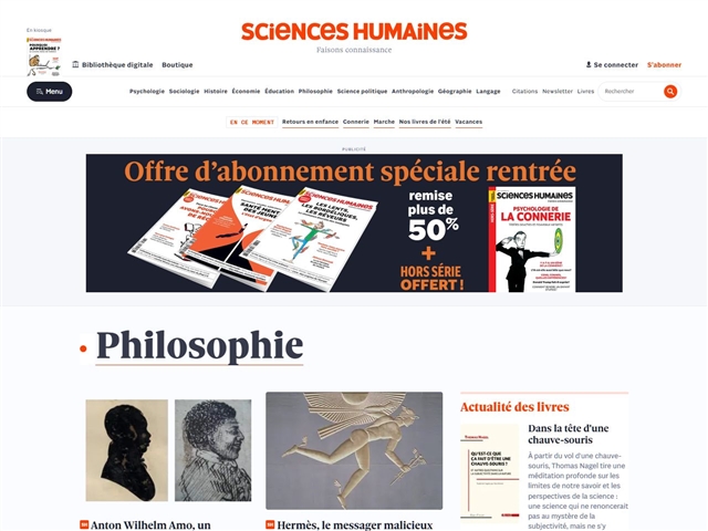 Sciences Humaines : Philosophie