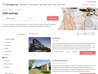 Mariages.net : Location de salles de mariage