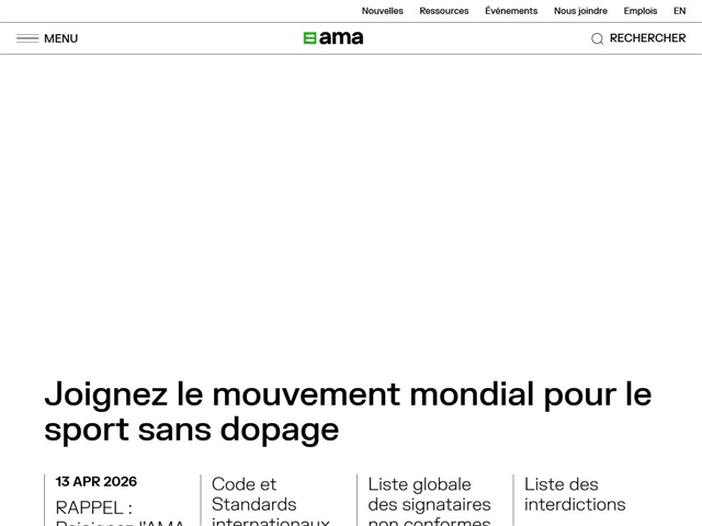 Agence Mondiale Antidopage