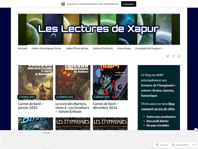 Les lectures de Xapur