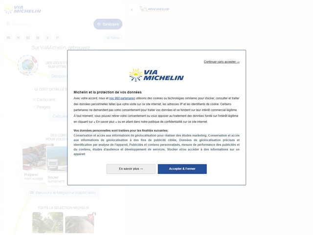 Via Michelin : Cartes & Plans