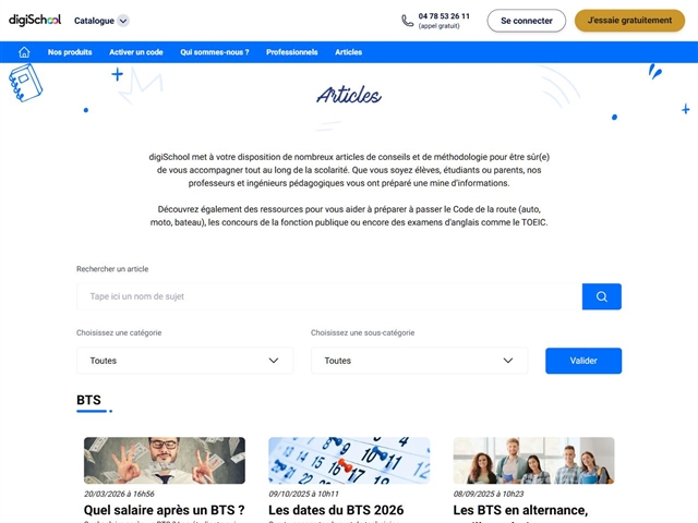 Digischool : Articles