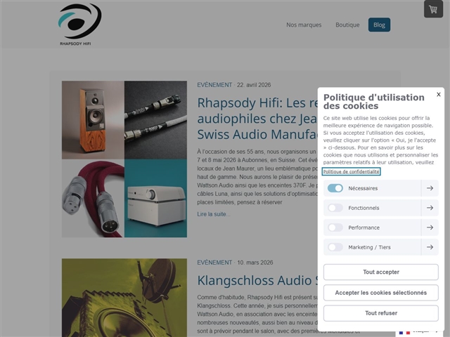 Rhapsody Hifi : Blog