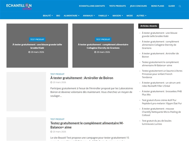 Echantillon Offert.com