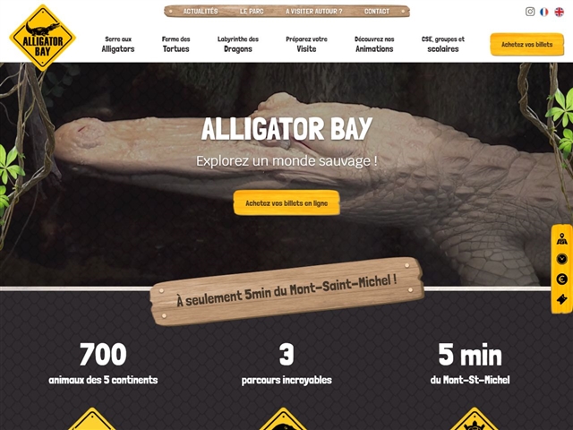 Aligator Bay - Reptilarium du Mont-Saint-Michel