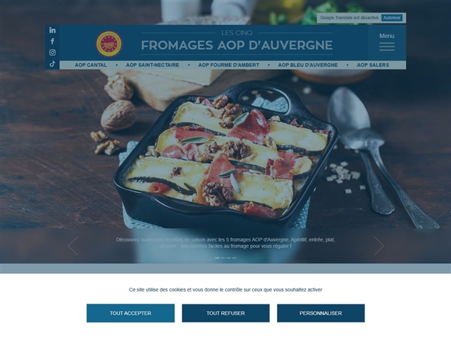 Fromages AOP d'Auvergne