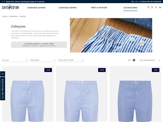 Café Coton : Caleçons