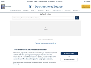 Le Particulier - Le Figaro : Donation et succession