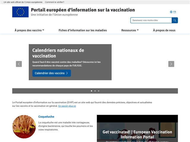 Portail européen d’information sur la vaccination (EVIP)