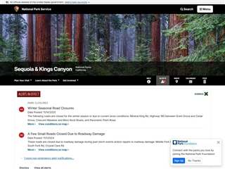 Parc National de Sequoia et Kings Canyon