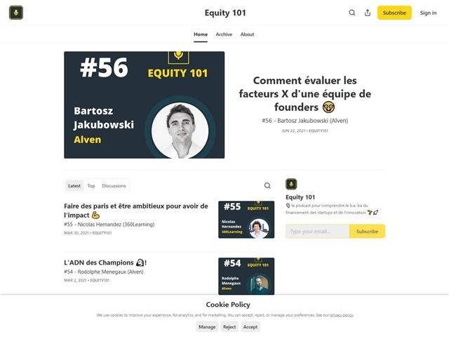 Equity 101 - Alexis Menard