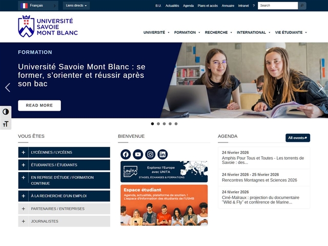 Université de Savoie (Chambéry - Annecy).