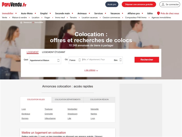ParuVendu : Colocation