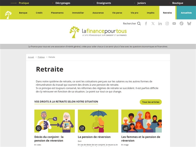 La Finance pour Tous : Retraite