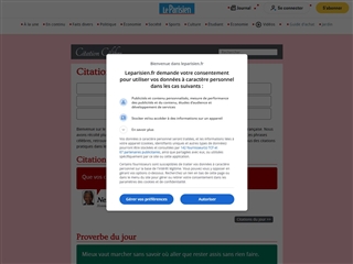 Le Parisien : Citations et Proverbes