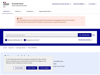 France Archives : Faire sa généalogie